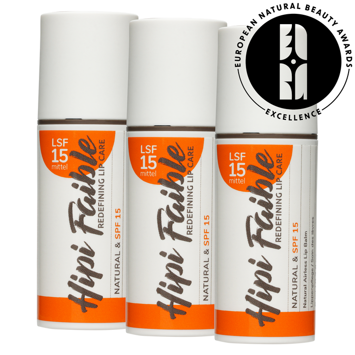 LIP BALM | NATURAL & SPF 15 | 3er Set